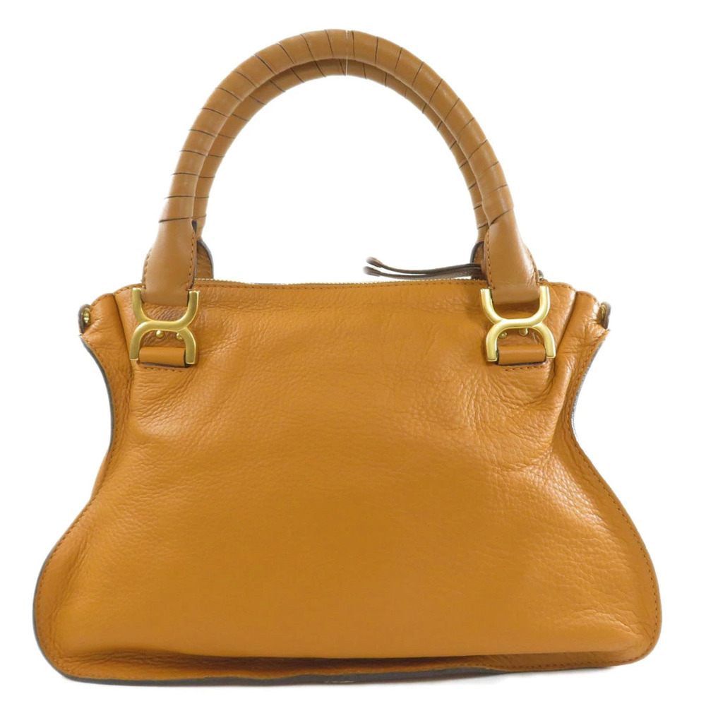 Chloe Bag Tote Leather Marcie Black